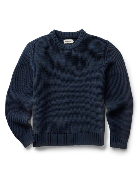 The Topsail Sweater in Dark Navy | Taylor Stitch