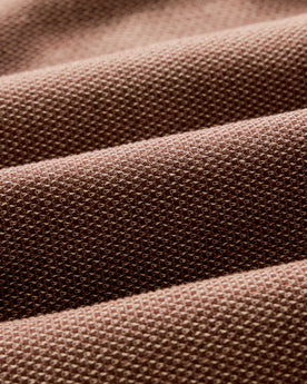 material shot of the fabric on The Utility Shirt in Brick Sashiko, Wovens by Taylor Stitch