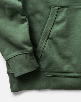 material shot of sleeve on The Shop Hoodie in Ivy French Terry, Knits by Taylor Stitch