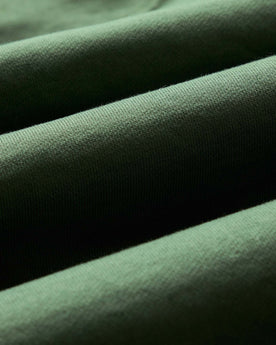 material shot of the fabric on The Shop Hoodie in Ivy French Terry, Knits by Taylor Stitch