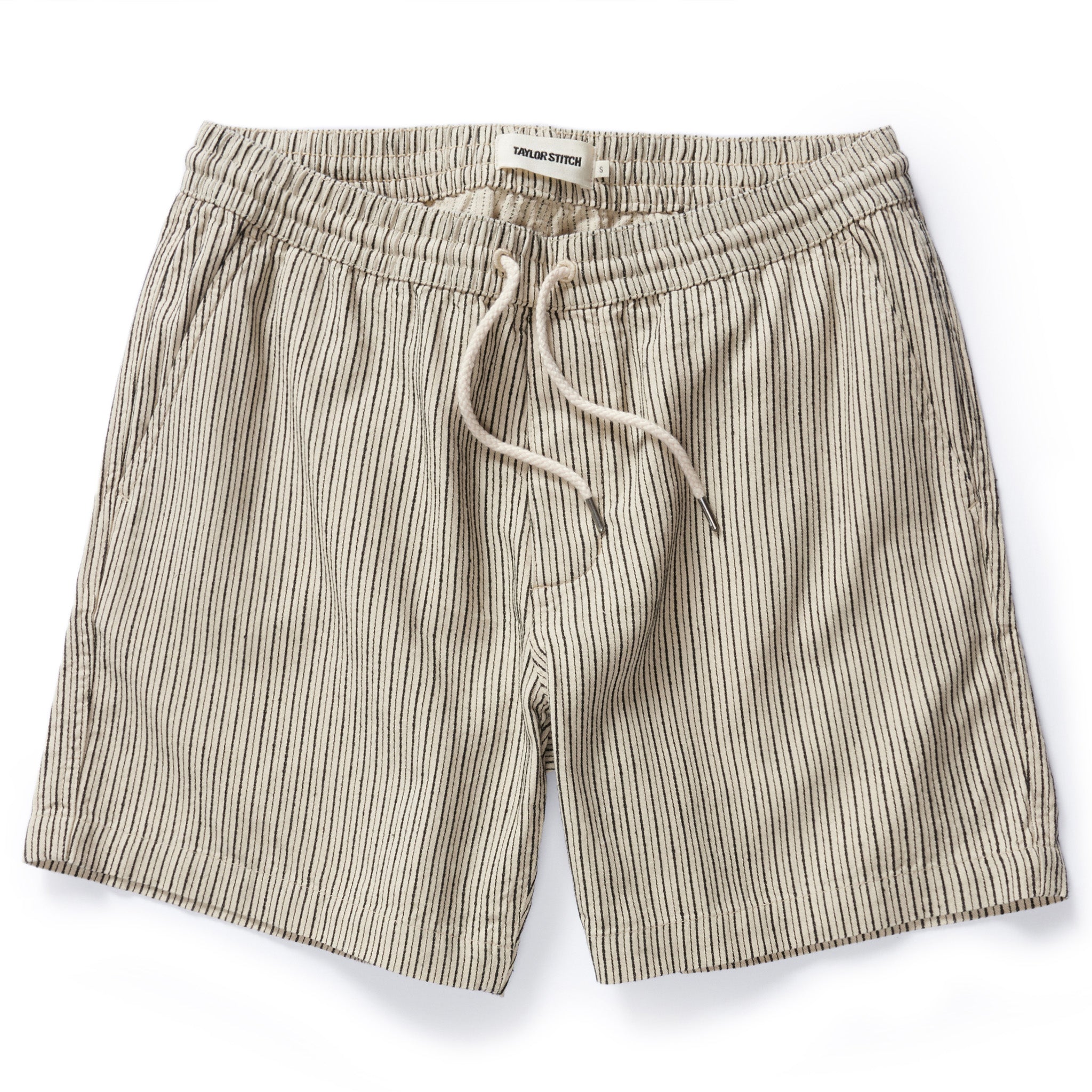 flatlay of The Apres Short in Morita Stripe, Bottoms by Taylor Stitch