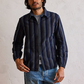 The Clark Jacket in Indigo Stripe - featured image