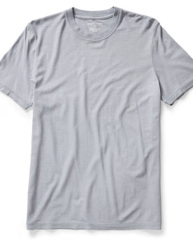 flatlay of The Cotton Hemp Tee in Tradewinds, Knits by Taylor Stitch