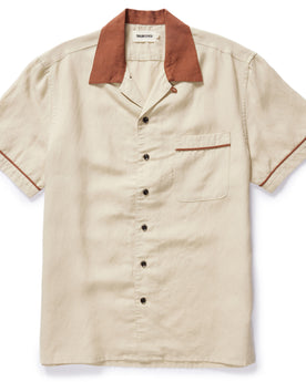 flatlay of The Palmer Shirt in Dune, Wovens by Taylor Stitch