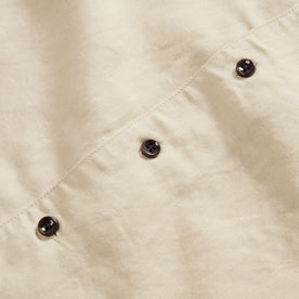 material shot of the buttons on The Palmer Shirt in Dune