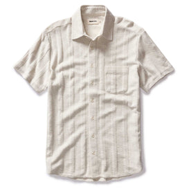 The Short Sleeve California in Heather Ash Pointelle Stripe - featured image