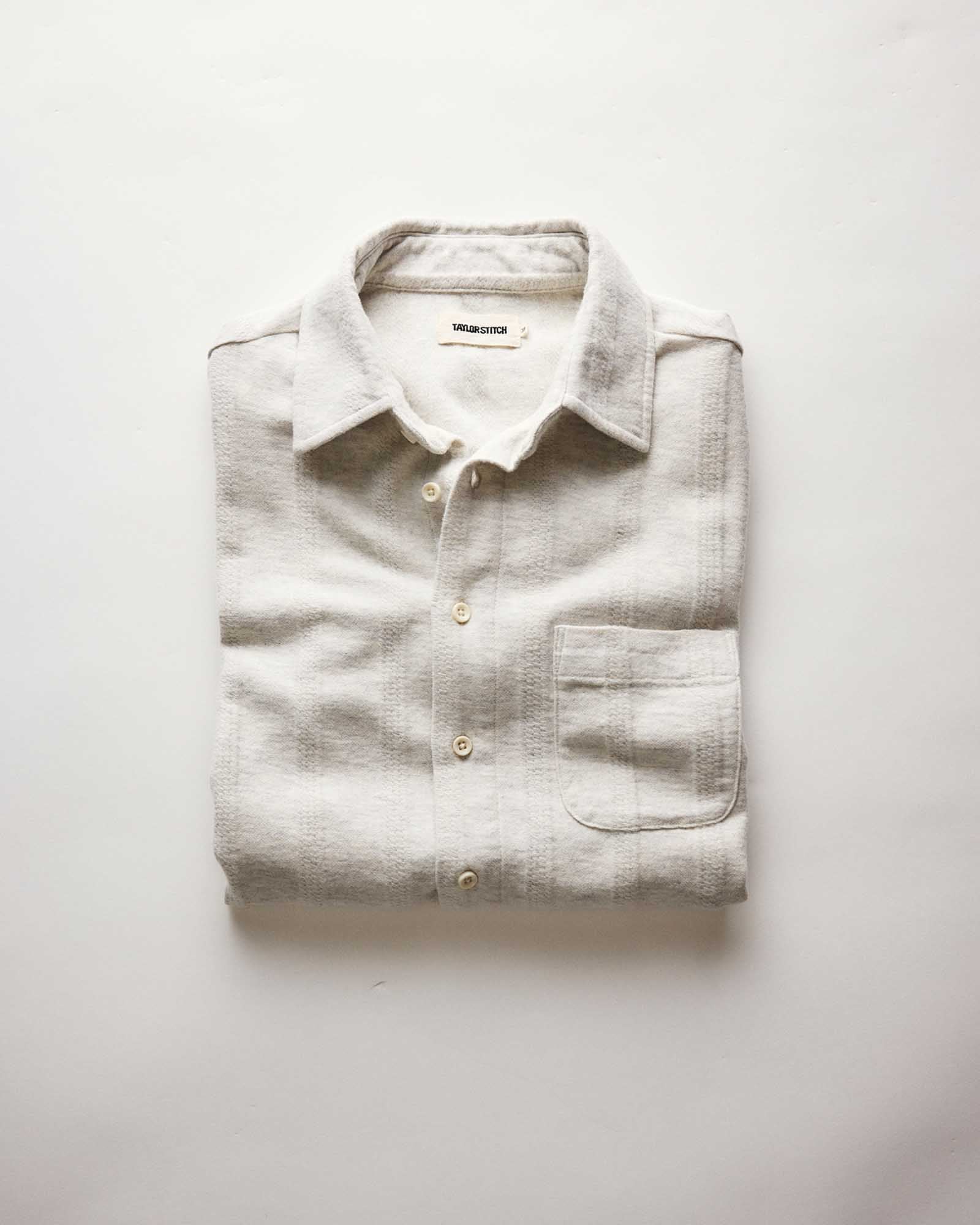 The Short Sleeve California in Heather Ash Pointelle Stripe