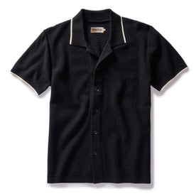 The Button Down Polo in Coal Herringbone - featured image
