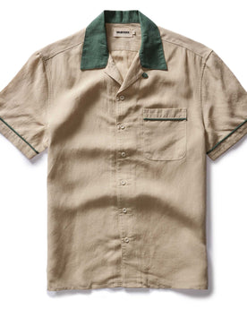 flatlay of The Palmer Shirt in Cilantro, Wovens by Taylor Stitch