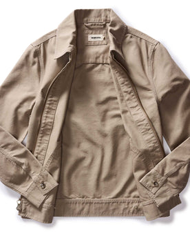 open flatlay of The Shifter Jacket in Baked Soil Canvas, Outerwear by Taylor Stitch