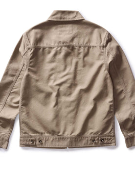 flatlay of the back of The Shifter Jacket in Baked Soil Canvas, Outerwear by Taylor Stitch