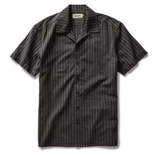 The Short Sleeve Davis Shirt in Kelp Stripe
