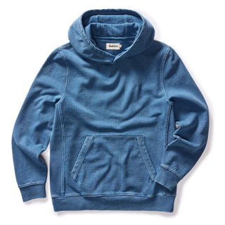 The Apres Hoodie in Washed Indigo Terry