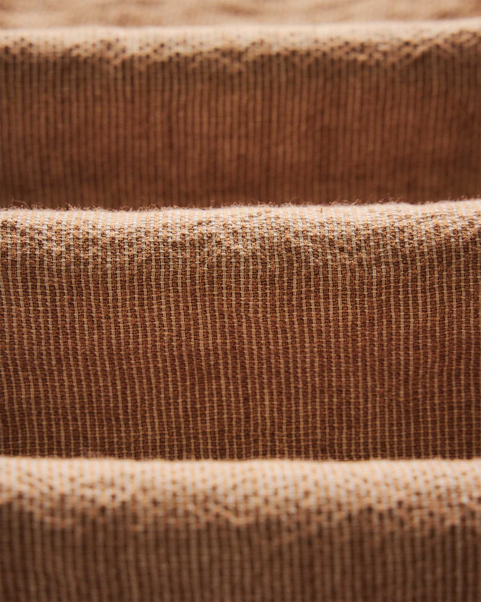 folded flatlay of the back of The Breakwater Pant in Chili Stripe, Bottoms by Taylor Stitch