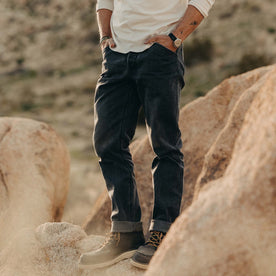 The Camp Pant in Coal Chipped Canvas - featured image