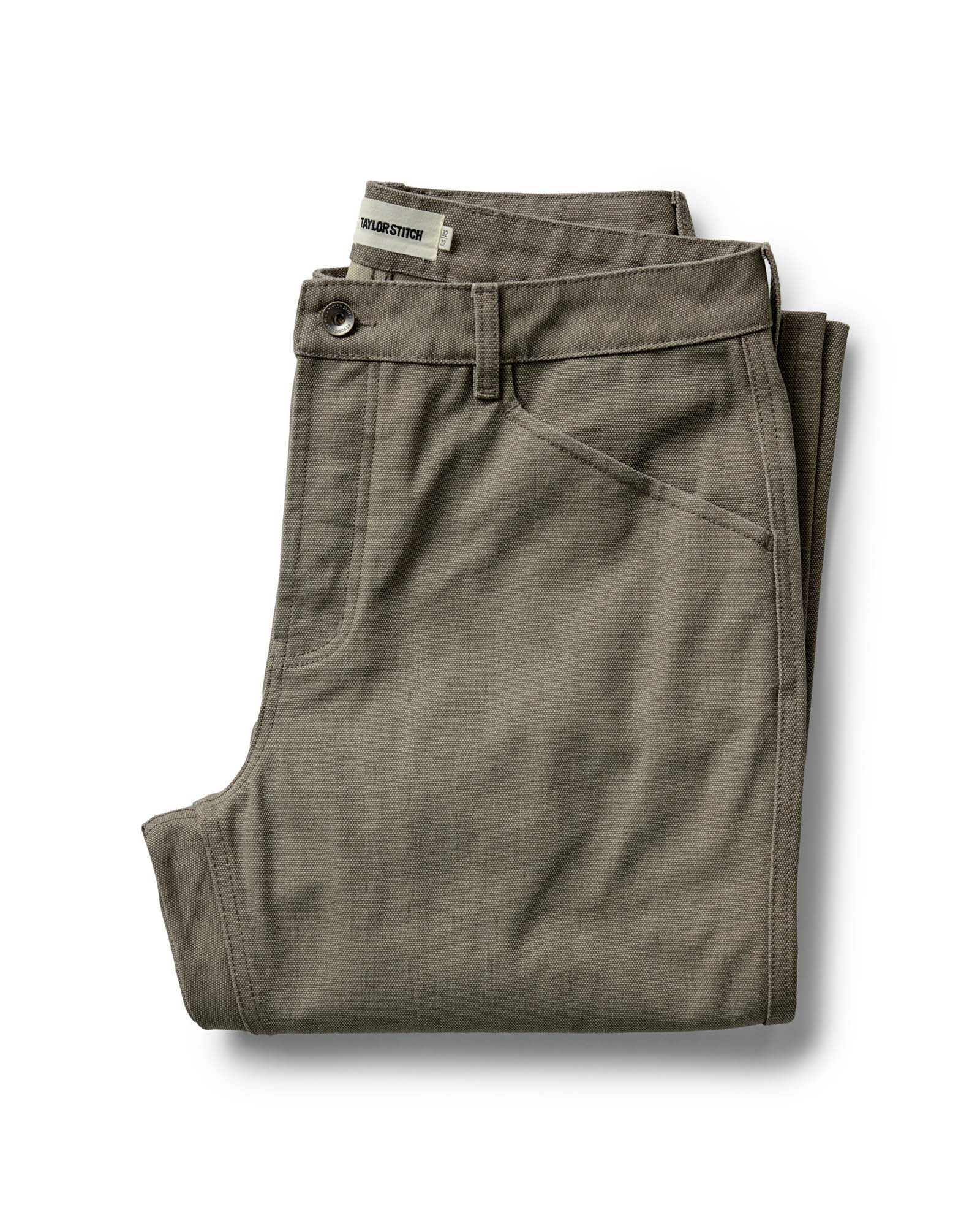 Taylor Stitch The Camp Pant in Stone Chipped Canvas