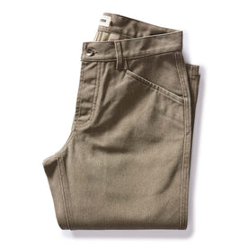 folded flatlay of The Camp Pant in Stone Chipped Canvas