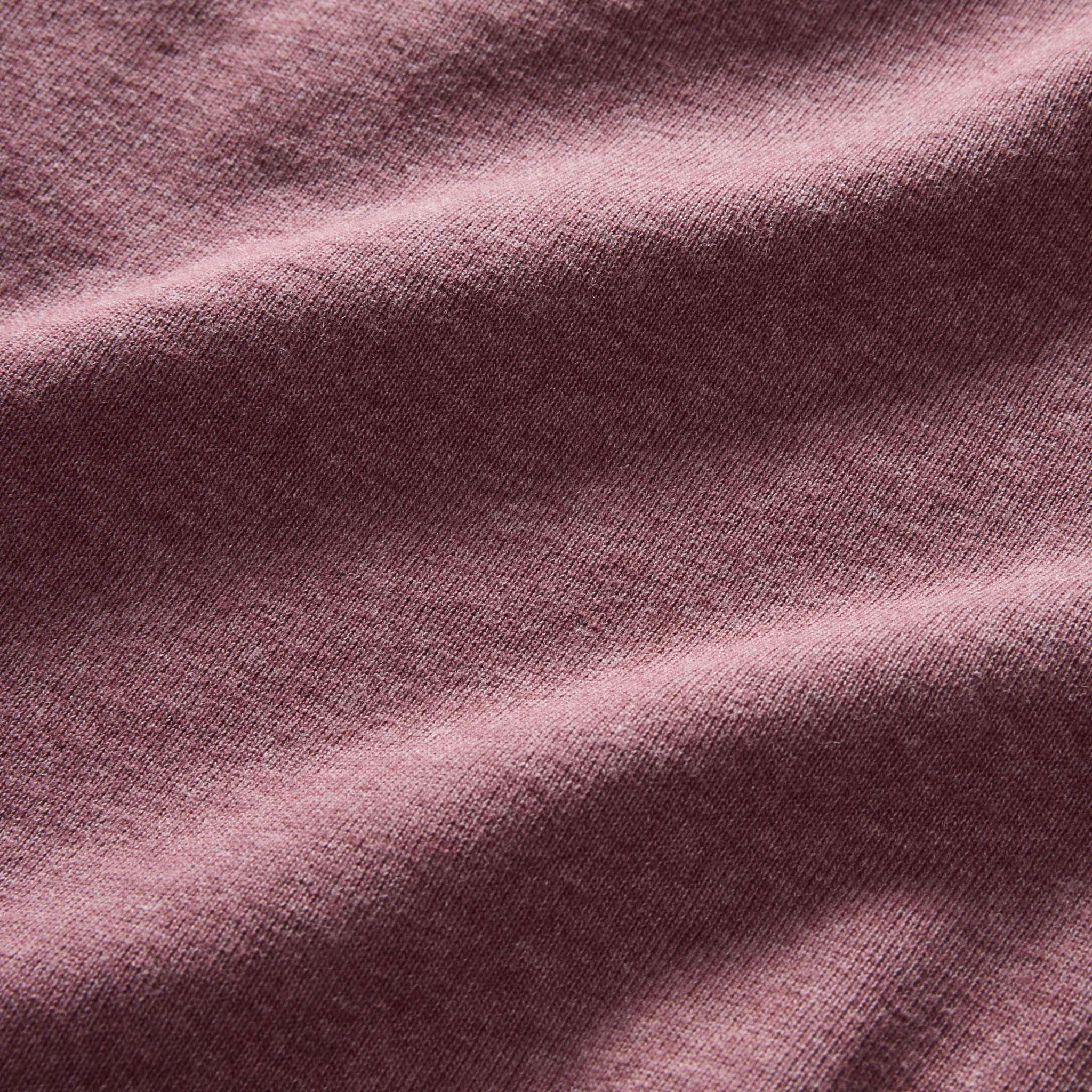 material shot of the fabric on The Heavy Bag Tee in Dried Cherry, Knits by Taylor Stitch