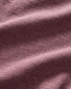 material shot of the fabric on The Heavy Bag Tee in Dried Cherry, Knits by Taylor Stitch