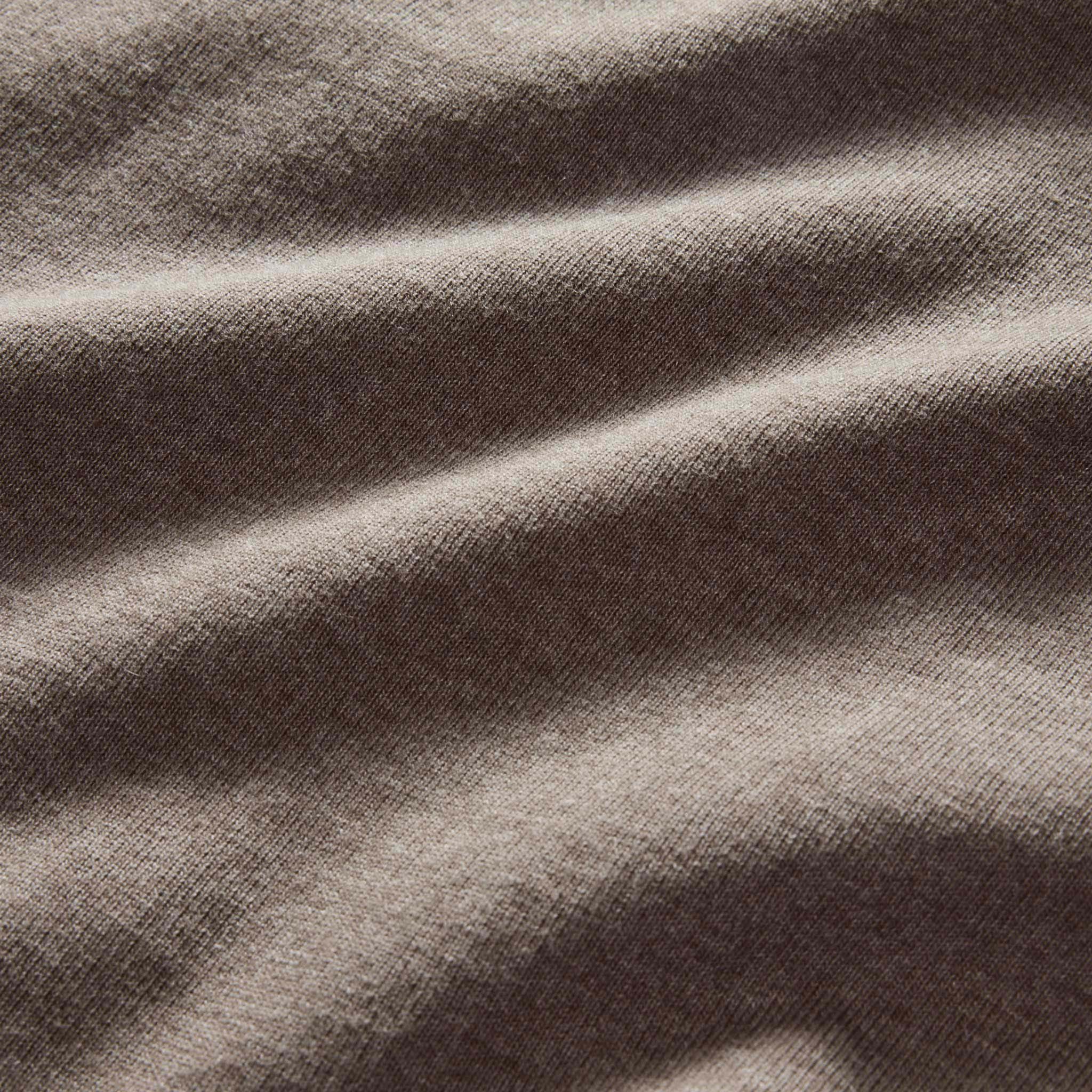 material shot of the fabric on The Heavy Bag Tee In Smoked Olive, Knits by Taylor Stitch