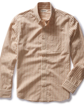 flatlay of The Jack in Baked Clay Check, Wovens by Taylor Stitch