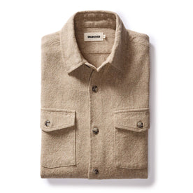 The Point Shirt in Heather Oat Linen Tweed - featured image