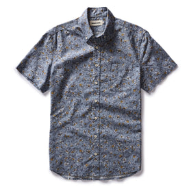 flatlay of The Short Sleeve Jack in Light Blue Floral