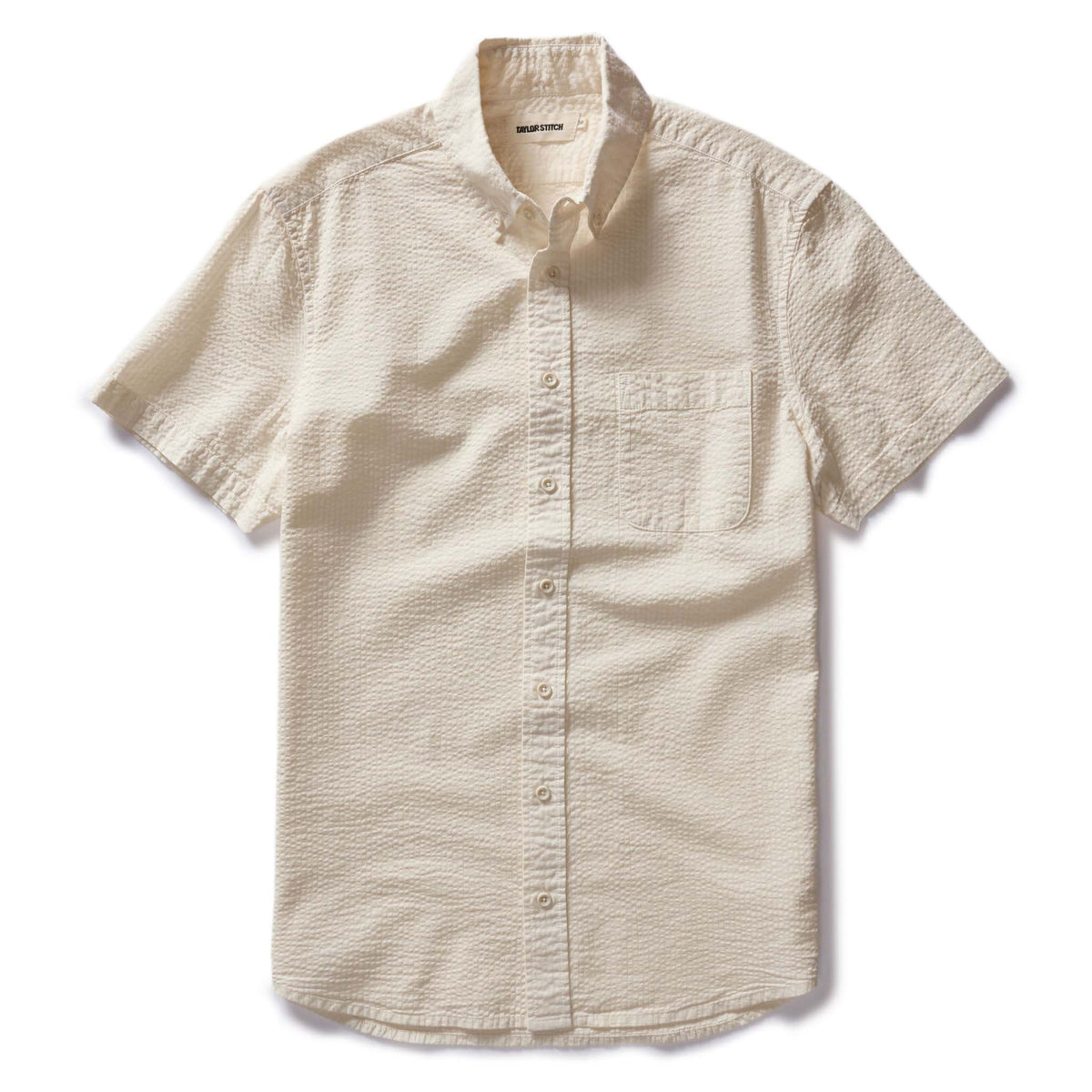 The Short Sleeve Jack in Natural Seersucker