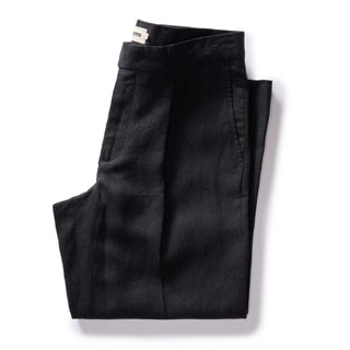 The Thomas Trouser in Coal Linen Twill