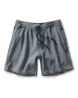 flatlay of The Apres Short in Navy Linen Tweed, Bottoms by Taylor Stitch