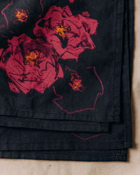 material shot of the corner on The Bandana in Cactus Floral, Accessories by Taylor Stitch