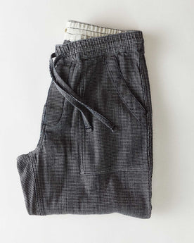 folded flatlay of The Breakwater Pant in Rinsed Indigo Stripe, Bottoms by Taylor Stitch