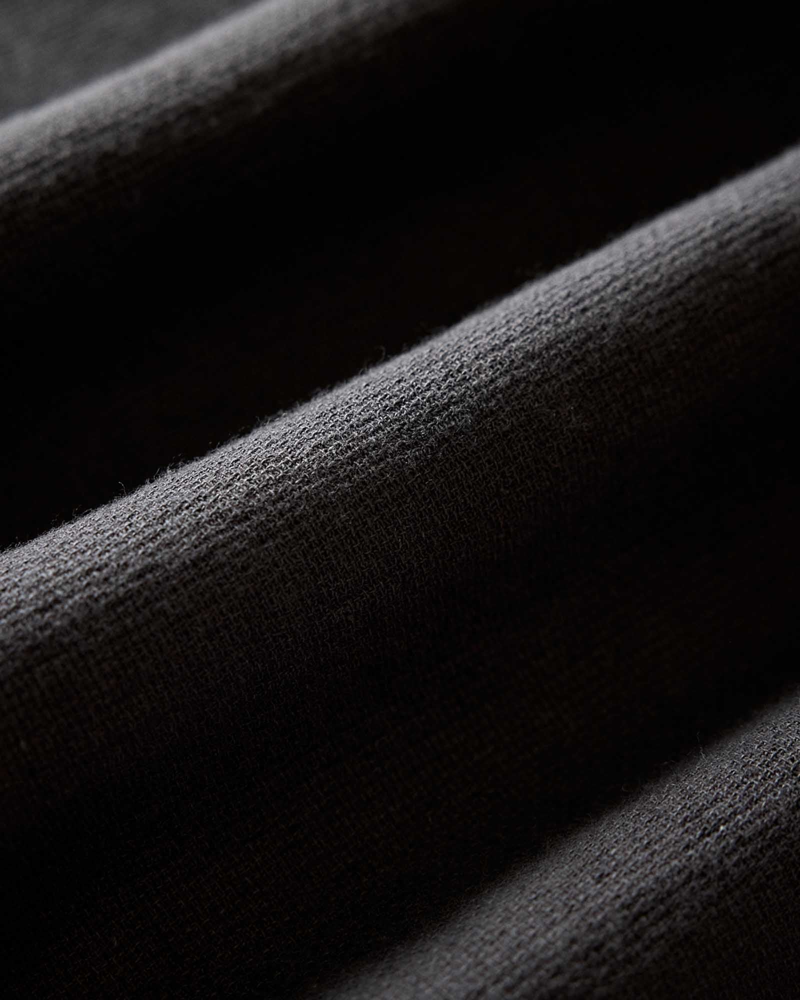 material shot of the fabric on The Conrad Shirt in Faded Black Linen, Wovens by Taylor Stitch
