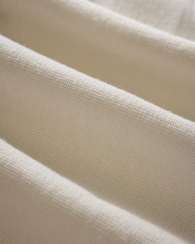 material shot of the fabric on The Conrad Shirt in Vintage White Linen, Wovens by Taylor Stitch