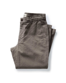 folded flatlay of The Easy Pant in Canteen Seersucker, Bottoms by Taylor Stitch