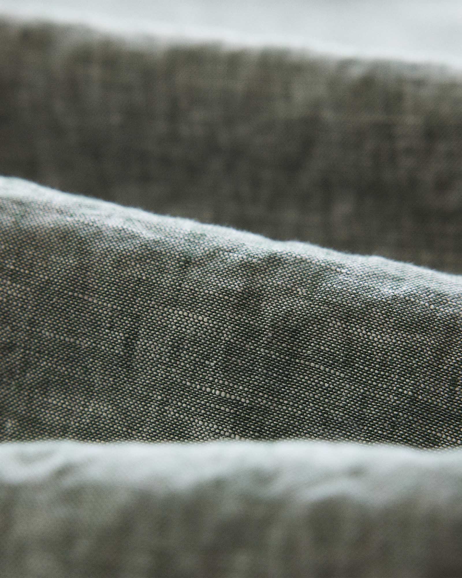material shot of the fabric on The Short Sleeve California in Cilantro Hemp, Wovens by Taylor Stitch
