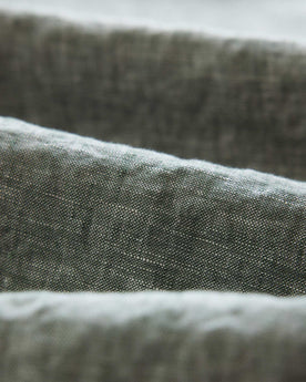 material shot of the fabric on The Short Sleeve California in Cilantro Hemp, Wovens by Taylor Stitch