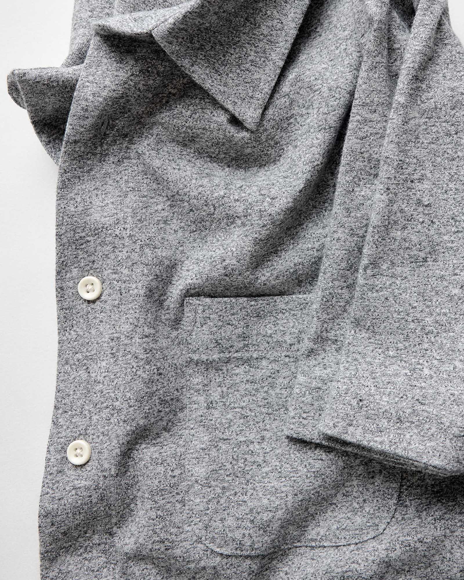 material shot of The Short Sleeve California in Pepper Twist folded, Knits by Taylor Stitch