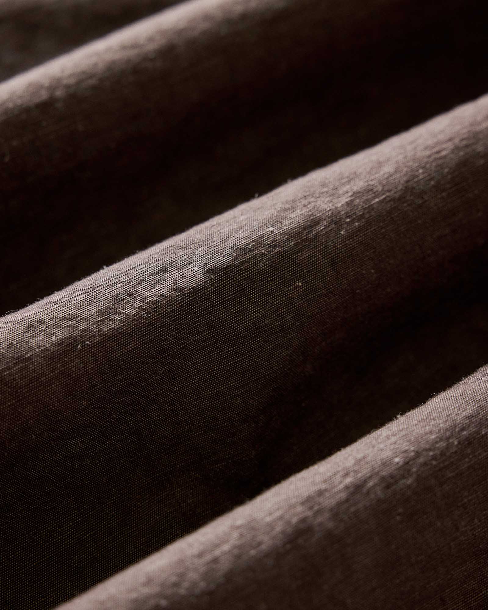 material shot of the fabric on The Utility Shirt in Soil Nep, Wovens by Taylor Stitch