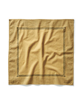 flatlay of The Bandana in Honey Pindot, Accessories by Taylor Stitch