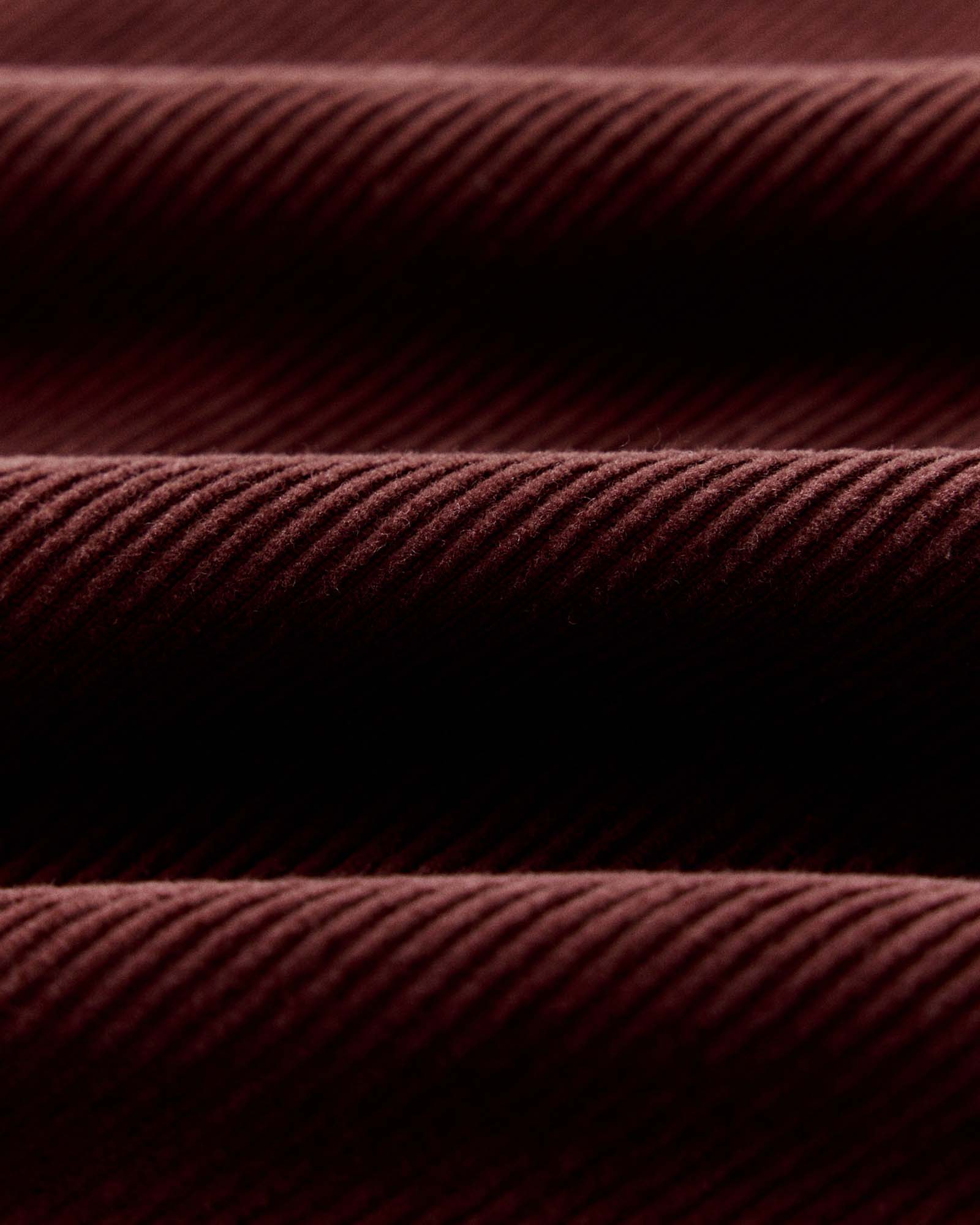 material shot of fabric on The Piston Jacket in Dried Cherry Corduroy, Outerwear by Taylor Stitch