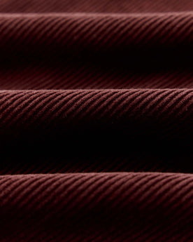 material shot of fabric on The Piston Jacket in Dried Cherry Corduroy, Outerwear by Taylor Stitch