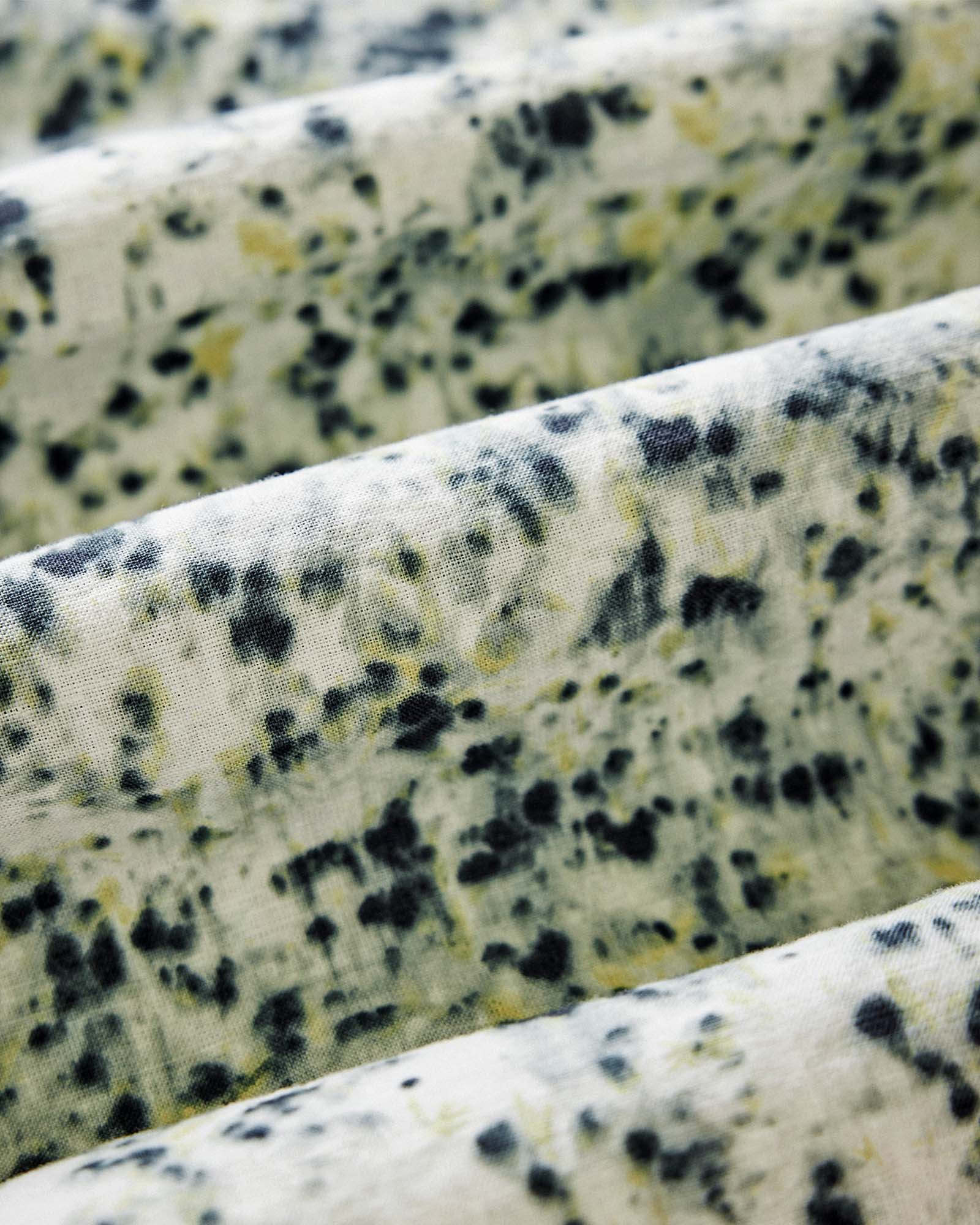 material shot of the fabric on The Short Sleeve California in Blue Agave, Wovens by Taylor Stitch