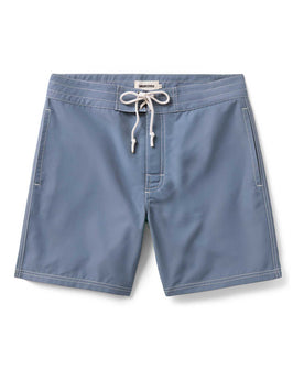 flatlay of The Drift Boardshort in Bluefin, Bottoms by Taylor Stitch