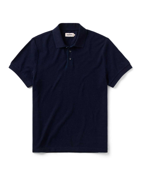 The Pacific Polo in Rinsed Indigo Pique | Taylor Stitch