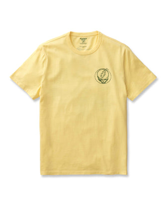 flatlay of The Organic Cotton Tee in Lemon Stamp