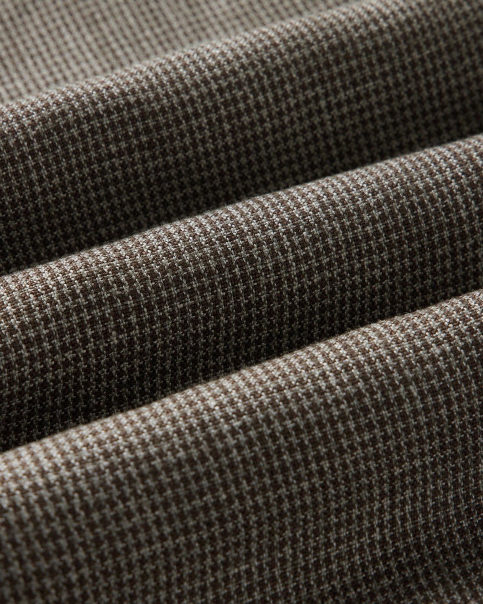 material shot of the fabric on The Stevens Sportcoat in Morel Micro Check, Outerwear by Taylor Stitch