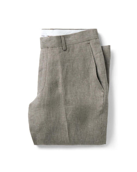 folded flatlay of The Stevens Trouser in Morel Micro Check, Bottoms by Taylor Stitch