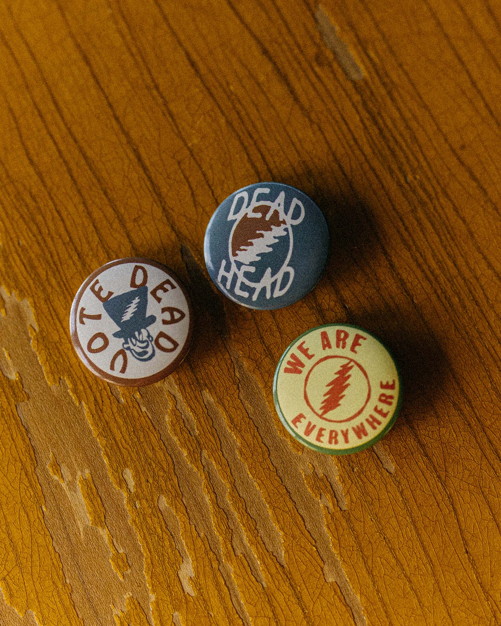 editorial image of The Acid Test Pin Set on a table, Accessories by Taylor Stitch