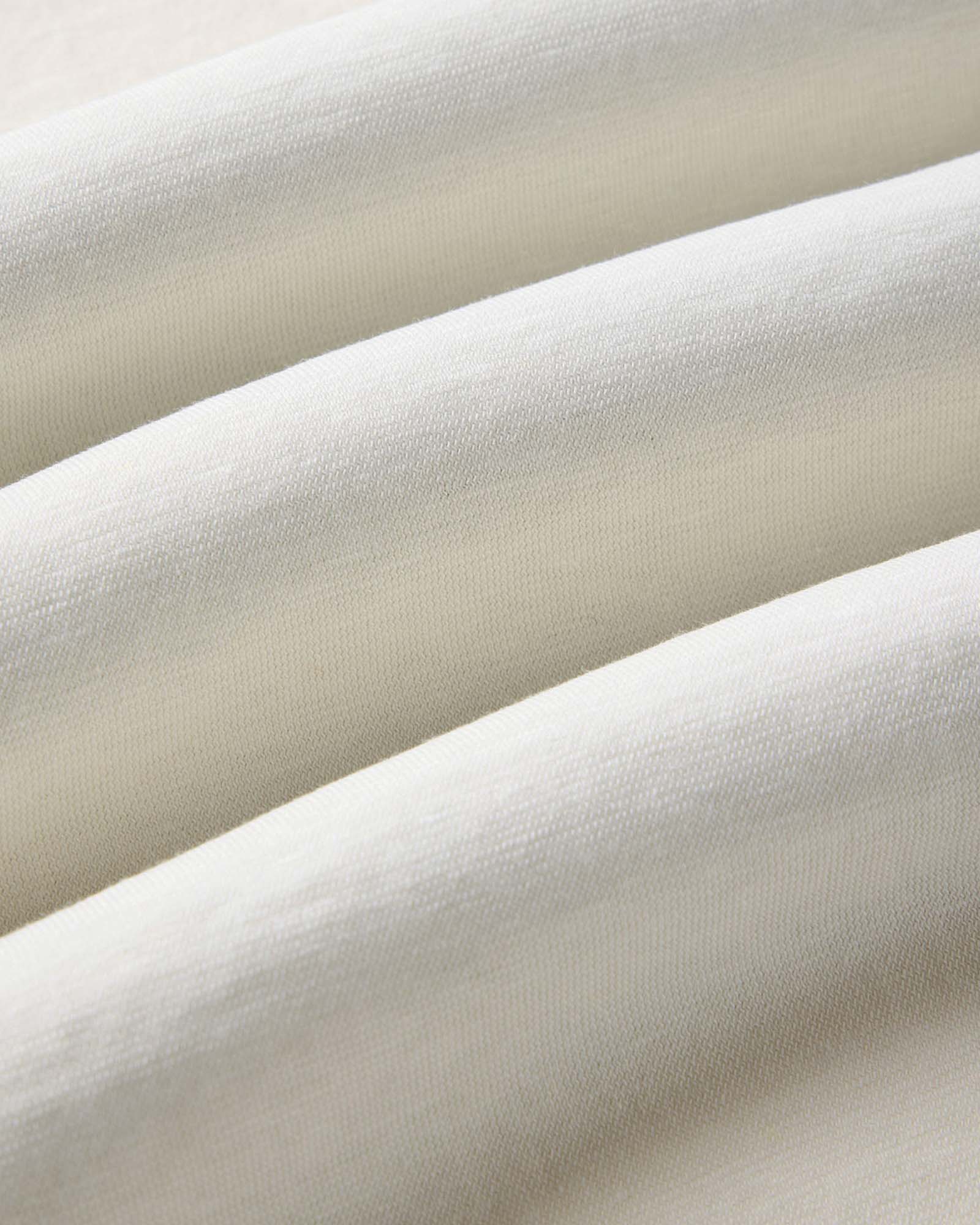 material shot of the fabric on The Cotton Hemp Polo in Vintage White, Knits by Taylor Stitch